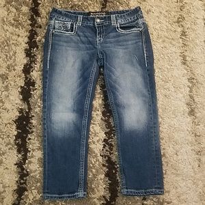 Maurice's Premium Women's Capri Jeans Bling Bling